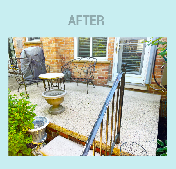 Patio Washing After Washing