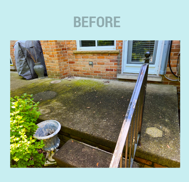 Patio Washing Before Washing